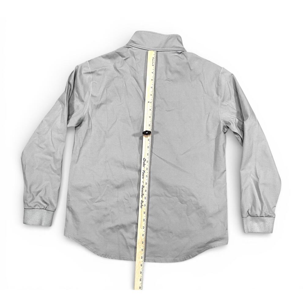 BYLT Elite Fairway Pullover Mens Large Gray Drop Cut Golf Premium Basic Jacket - Picture 8 of 9